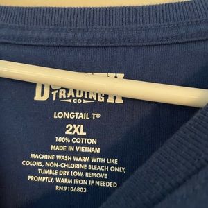 Blue Duluth long tail t